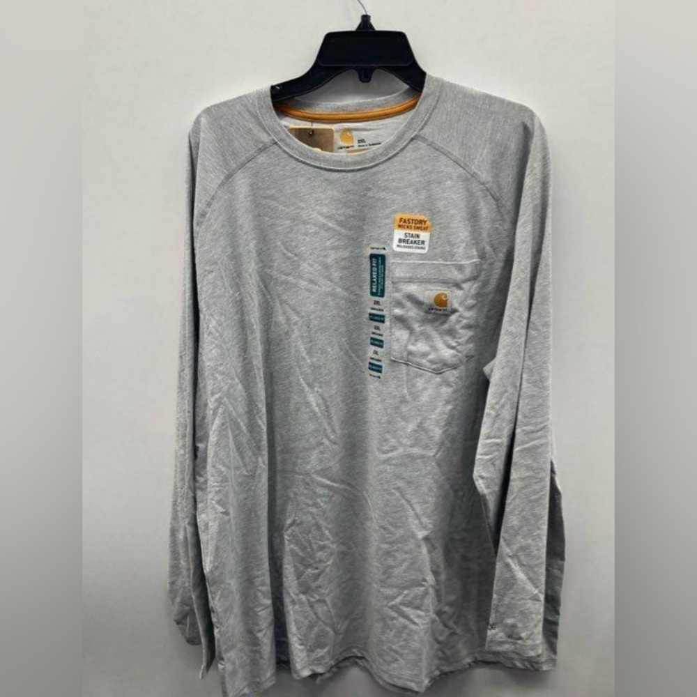 Carhartt Men Grey Long Sleeve Shirt Sz
2XL NWT
